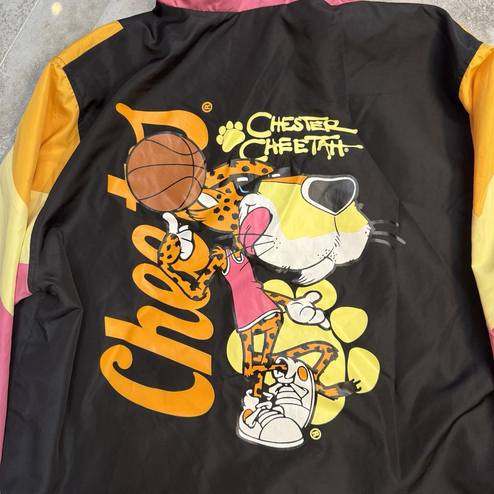 Cheetos Chester Cheetah Basketball Hooded Pullover Windbreaker Men’s Size XL - Picture 3 of 5